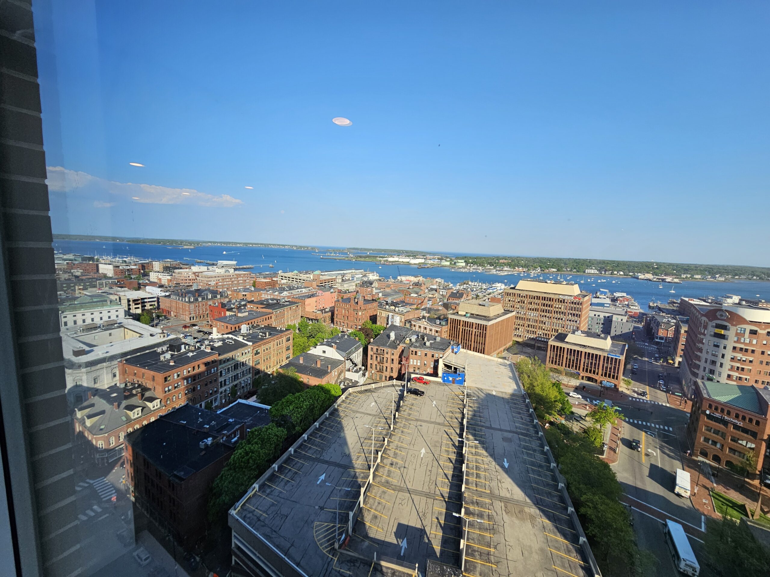 Aerial view of Portland, ME