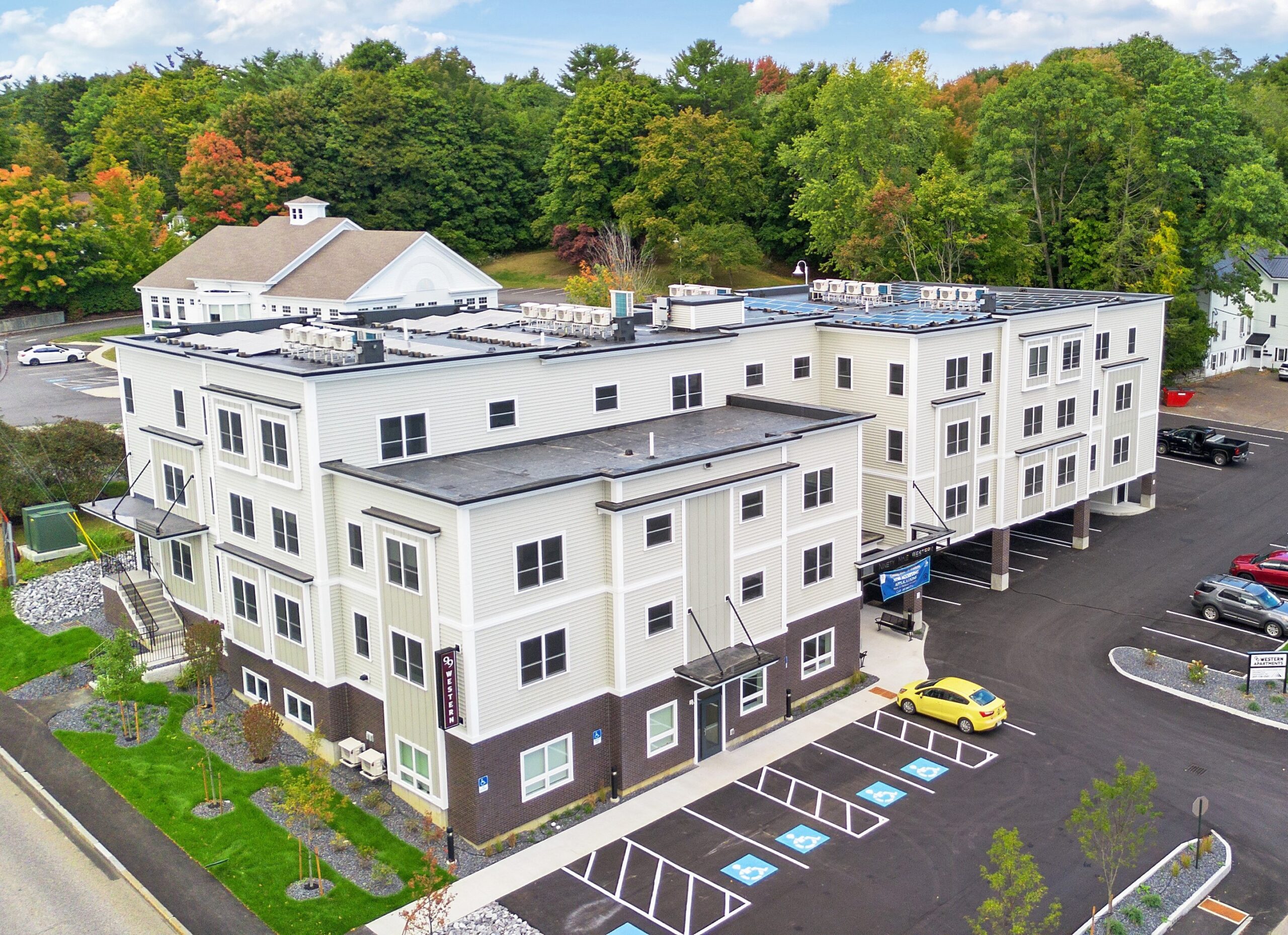 Aerial view of Notable Project Receipient 99 Western Apartments